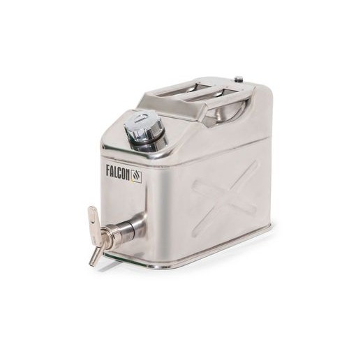 Varnostni kanister FALCON iz nerjavečega jekla, s pipo za polnjenje, 10 litrov