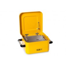 Čistilnik majhnih delov FALCON iz jekla, lakiran, s košaro za dele, 8 l