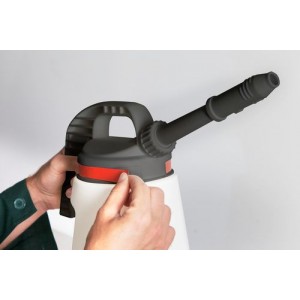 FALCON točilni vrč LubriFlex iz polietilena (HDPE), z zamenljivo šobo, 10 litrov