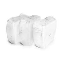 Čistilna krpa, frotir, bela, 10 kg stiskana krogla