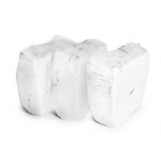 Čistilna krpa, frotir, bela, 10 kg zvitek