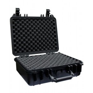 Zaščitni kovček iz umetne mase (PP), črn, s penastimi vložki, 28 litrov