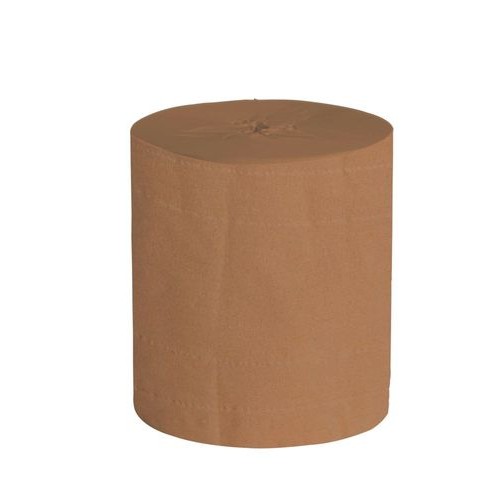 Čistilna krpa iz recikliranega papirja, z znakom EU za okolje, rjava, 2-slojne, 2 zvitka po 480 m, širina 24 cm