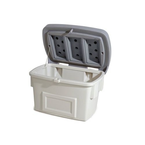 Univerzalna posoda tip UB 400 iz umetne mase (PE), prostornina 400 litrov, siv pokrov