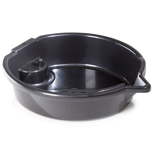 Posoda za odpadno olje in hladilno tekočino, 8 l, odprta, okrogla s polico