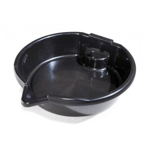 Posoda za odpadno olje in hladilno tekočino, 8 l, odprta, okrogla s polico