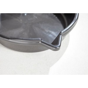 Posoda za odpadno olje in hladilno tekočino, 8 l, odprta, okrogla s polico