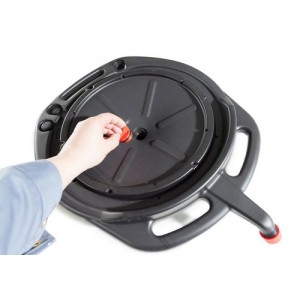 Posoda za odpadno olje in hladilno tekočino, 14 l, zaprta, okrogla, s 3 ročaji