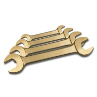 Komplet dvojnih viličastih ključev, 12 kosov, velikost ključev 6-32 mm, bron, neiskreči, za Ex cone