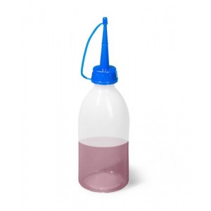Plastenka s kapalko (PE), 250 ml, 15 kosov
