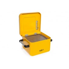 Čistilnik majhnih delov FALCON iz jekla, lakiran, s potopnim sitom, 10 litrov