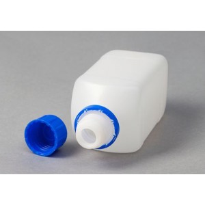 Plastenke z ozkim grlom iz HDPE, kvadratne, 500 ml, 15 kosov