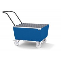 Mobilna lovilna posoda classic-line 200 l, barvana, z rešetko