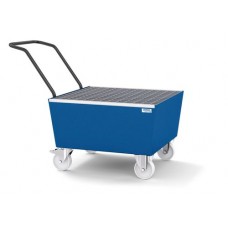 Mobilna lovilna posoda classic-line 200 l, barvana, z rešetko