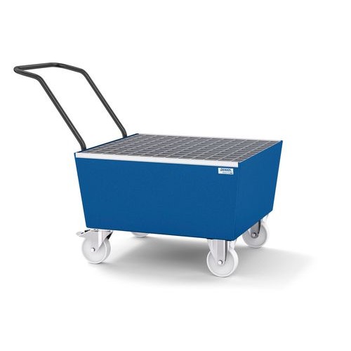 Mobilna lovilna posoda classic-line 200 l, barvana, z rešetko