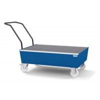 Mobilna lovilna posoda classic-line 200 l, lakirana, z rešetko