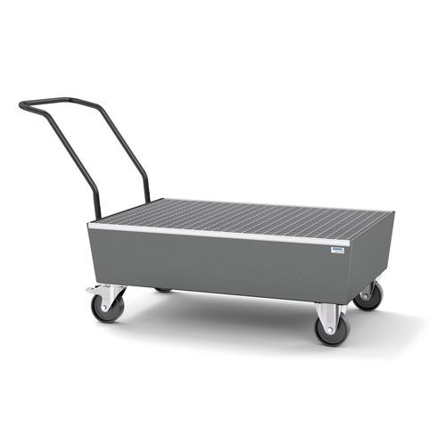 Mobilna lovilna posoda pro-line 200l, lakirana, z rešetko, elektr. prevodna