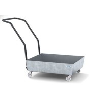 Mobilna lovilna posoda classic-line 60l, pocinkana, brez rešetke Mobilna lovilna posoda classic-line 60l, pocinkana, brez rešetke