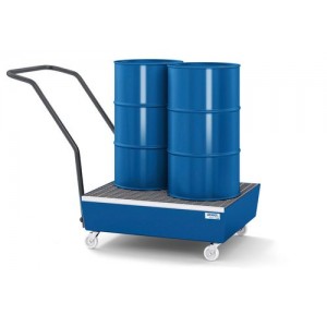 Mobilna lovilna posoda classic-line za 2 soda po 60l, barvana, s poc. rešetko Mobilna lovilna posoda classic-line za 2 soda po 60l, barvana, s poc. rešetko