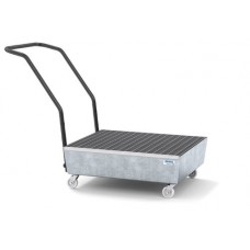 Mobilna lovilna posoda classic-line za 2 soda po 60l, pocinkana, s pocinkano rešetko Mobilna lovilna posoda classic-line za 2 soda po 60l, pocinkana, s pocinkano rešetko