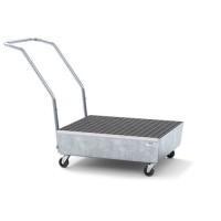 Mobilna lovilna posoda pro-line za 2 soda po 60l, pocinkana, s poc. rešetko, elektr. prevodna Mobilna lovilna posoda pro-line za 2 soda po 60l, pocinkana, s poc. rešetko, elektr. prevodna