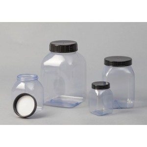 Plastenke s širokim grlom iz PVC, 500 ml, 16 kosov