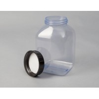 Plastenke s širokim grlom iz PVC,  2000 ml, 6 kosov