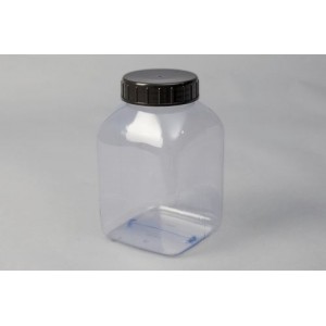 Plastenke s širokim grlom iz PVC,  2000 ml, 6 kosov