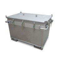 Transportni kontejner za Li-ion baterije iz nerjavečega jekla, 466 l, M-Box X1, polnilni material PyroBubbles® Transportni kontejner za Li-ion baterije iz nerjavečega jekla, 466 l, M-Box X1, polnilni material PyroBubbles®