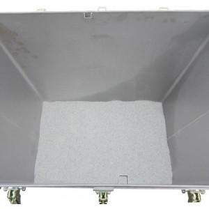 Transportni kontejner za litij-ionske baterije iz nerjavečega jekla, 800 l, M-Box X2, polnilni material PyroBubbles®