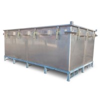 Transportni kontejner za Li-ion baterije, nerjaveče jeklo, 2603 l, škatla XXL, polnilni material PyroBubbles® Transportni kontejner za Li-ion baterije, nerjaveče jeklo, 2603 l, škatla XXL, polnilni material PyroBubbles®