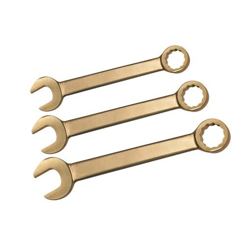 Komplet kombiniranih ključev (viličasti in obročasti), 12 kosov, SW 10-32 mm, posebni bron, neiskreči, za Ex cone Komplet kombiniranih ključev (viličasti in obročasti), 12 kosov, SW 10-32 mm, posebni bron, neiskreči, za Ex cone