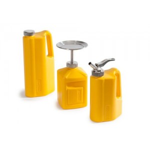 FALCON varnostna posoda iz polietilena (PE), z navojnim pokrovom, 1 l