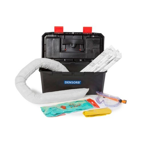 DENSORB komplet veziv za ukrepanje ob razlitju olja, v kovčku