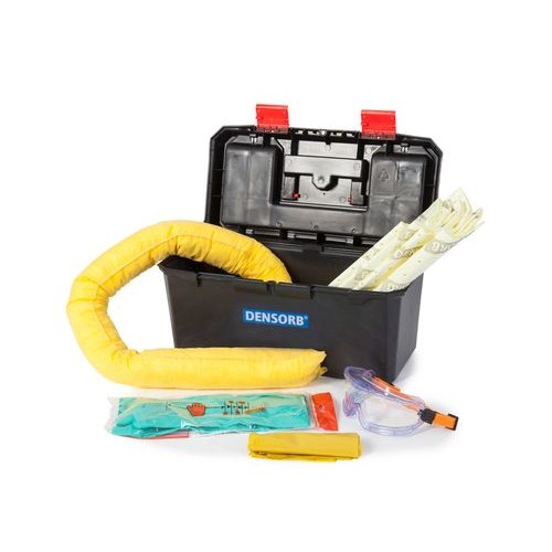 DENSORB komplet v kovčku, za ukrepanje ob razlitju, za kemikalije DENSORB komplet v kovčku, za ukrepanje ob razlitju, za kemikalije