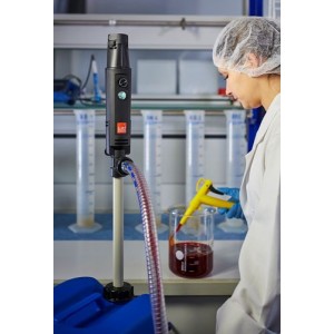Akumulatorska črpalka B1 iz PP, za kemikalije, 75 W, globina potopitve 1000 mm, cev 1,5 m, šoba