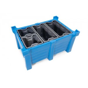 Vložna škatla iz polietilena (PE) za posode PolyPro 300 litrov, 351 x 667 x 440 mm