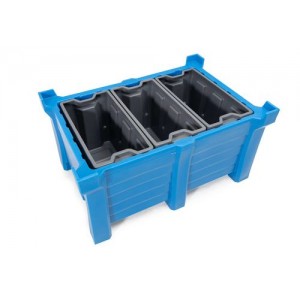 Vložna škatla iz polietilena (PE) za posode PolyPro 300 litrov, 351 x 667 x 440 mm