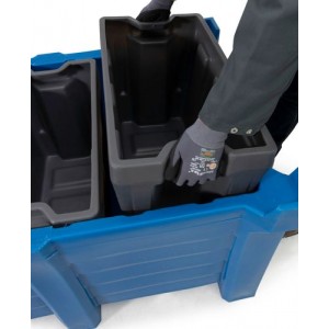 Vložna škatla iz polietilena (PE) za posode PolyPro 300 litrov, 351 x 667 x 440 mm