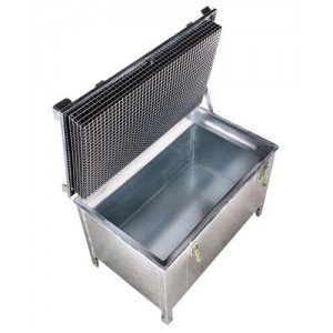 Posoda za shranjevanje LI-ion baterij, 280.7 l, pocinkano jeklo, polnilni material PyroBubbles®