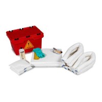 DENSORB komplet veziv za ukrepanje ob razlitju olja, v rdeči zložljivi škatli DENSORB komplet veziv za ukrepanje ob razlitju olja, v rdeči zložljivi škatli